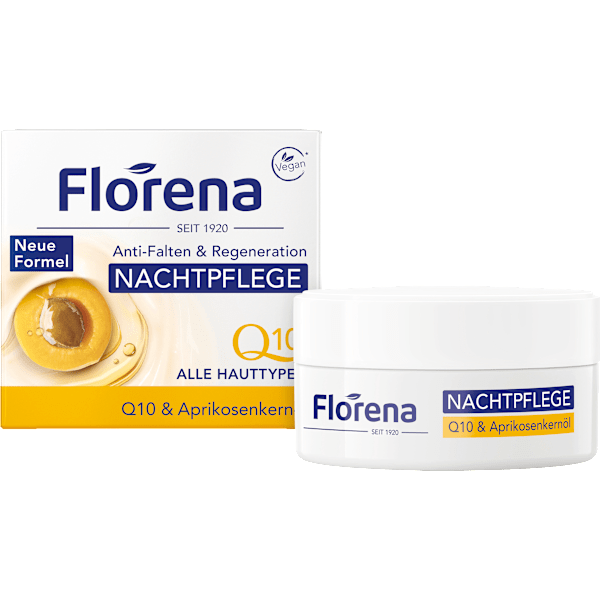 Nachtcreme Q10 & Aprikosenkernöl Florena