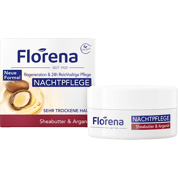 Nachtcreme Sheabutter & Arganöl Florena