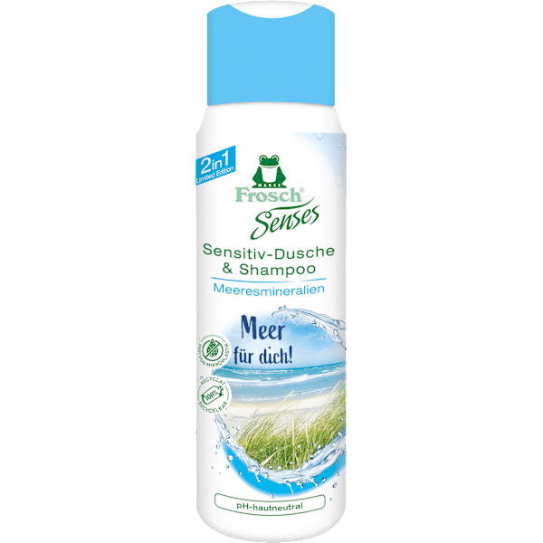 Duschgel & Shampoo sensitiv Meeresmineralien "Meer für dich!" Frosch Senses