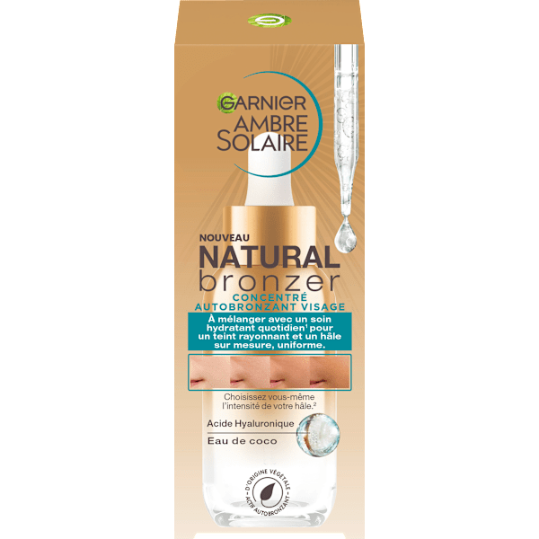 Selbstbräuner Konzentrat Gesicht Natural Bronzer Garnier Ambre Solaire