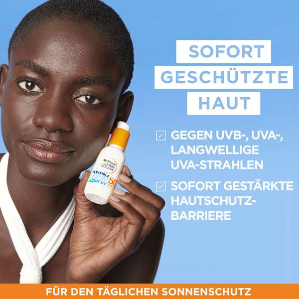 Sonnenfluid Gesicht super UV invisible Serum, LSF 50+ Garnier Ambre Solaire