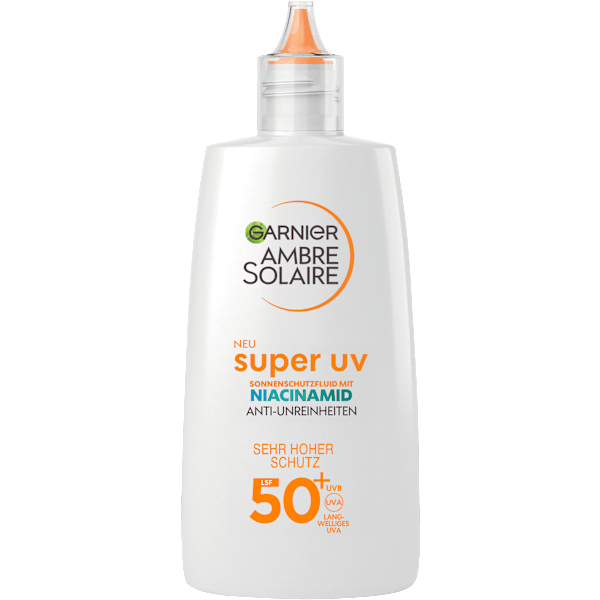 Sonnenfluid Gesicht super UV mit Niacinamid, LSF 50+ Garnier Ambre Solaire