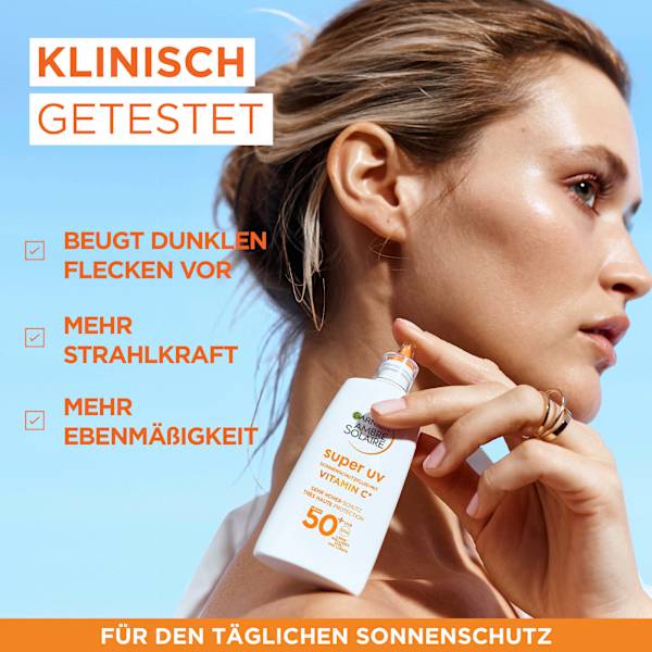 Sonnenfluid Gesicht super UV mit Vitamin C, LSF 50+ Garnier Ambre Solaire