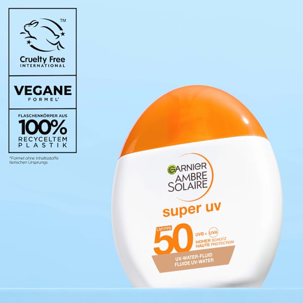 Sonnenfluid getönt UV water fluid, LSF 50 Garnier Ambre Solaire