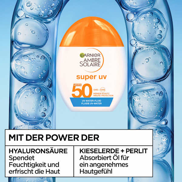 Sonnenfluid UV water fluid, LSF 50 Garnier Ambre Solaire