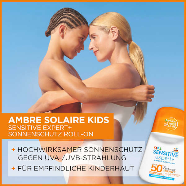 Sonnenroller Kids sensitive expert +, LSF 50+ Garnier Ambre Solaire