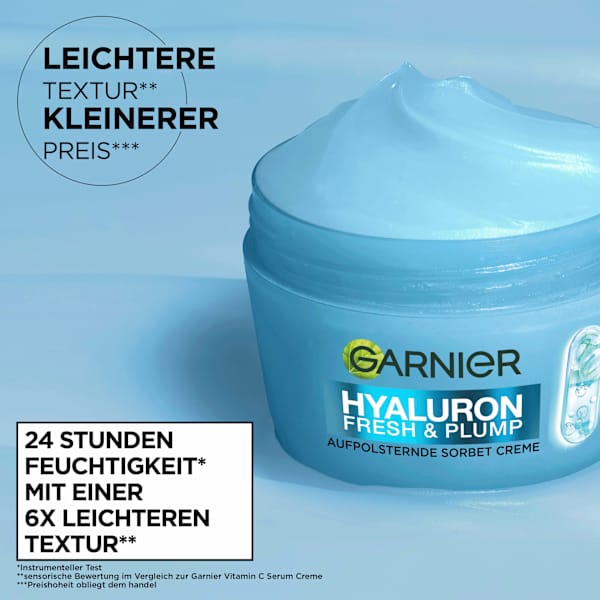 Feuchtigkeitscreme Hyaluron Sorbet Creme GARNIER