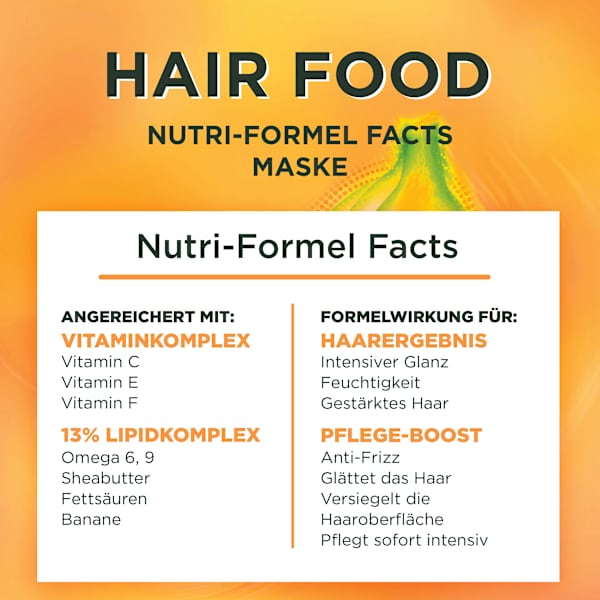 Haarkur Banana Hair Food 3in1 Maske GARNIER FRUCTIS