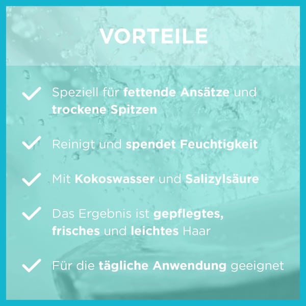 Shampoo Coco Water, fettiger Ansatz & trockene Spitzen GARNIER FRUCTIS