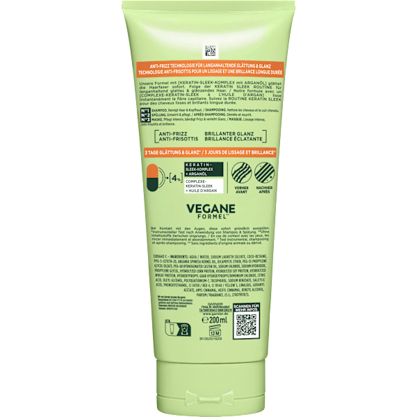 Shampoo Keratin Sleek GARNIER FRUCTIS