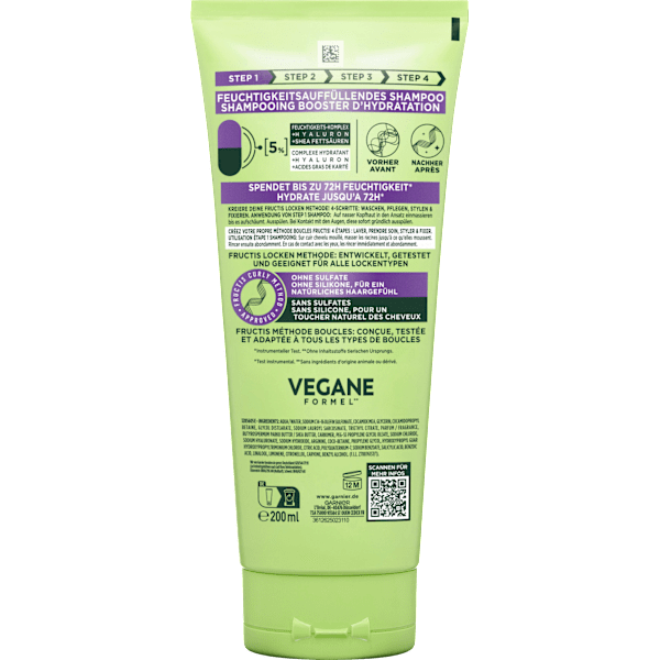 Shampoo Locken Methode Feuchtigkeit GARNIER FRUCTIS