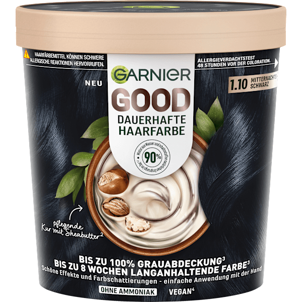 Haarfarbe 1.10 Mitternachtsschwarz GARNIER GOOD