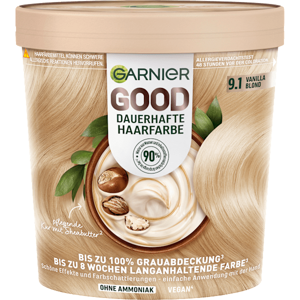 Haarfarbe 9.1 Vanilla Blond GARNIER GOOD