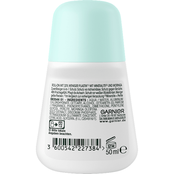 Antitranspirant Deo Roll-on Mineral Protection 5 GARNIER mineral