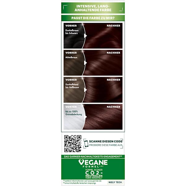 Haarfarbe 3.23 Dunkles Diamantbraun, 1 St GARNIER NUTRISSE