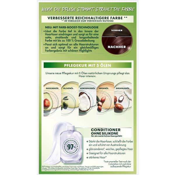 Haarfarbe 3.23 Dunkles Diamantbraun, 1 St GARNIER NUTRISSE