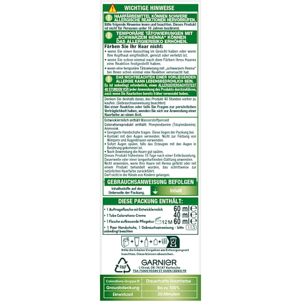 Haarfarbe 3.6 Dunkle Kirsche GARNIER NUTRISSE