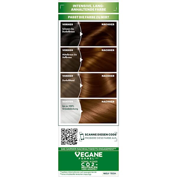 Haarfarbe 4.3 Cappucino Goldbraun GARNIER NUTRISSE