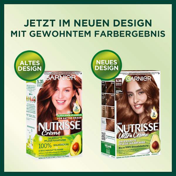 Haarfarbe 5.35 Goldenes Rehbraun GARNIER NUTRISSE