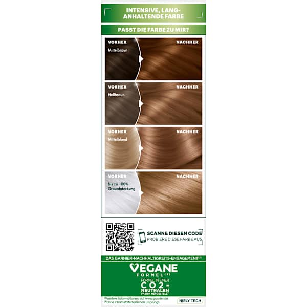 Haarfarbe 6.3 Dunkles Goldblond GARNIER NUTRISSE