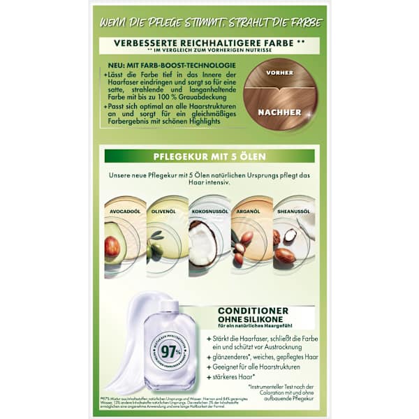 Haarfarbe 7 Toffee Mittelblond GARNIER NUTRISSE