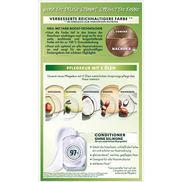 Haarfarbe 7N Nude Natürliches Mittelblond GARNIER NUTRISSE