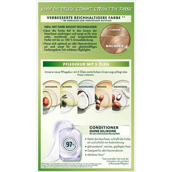 Haarfarbe 8N Nude Natürliches Blond GARNIER NUTRISSE