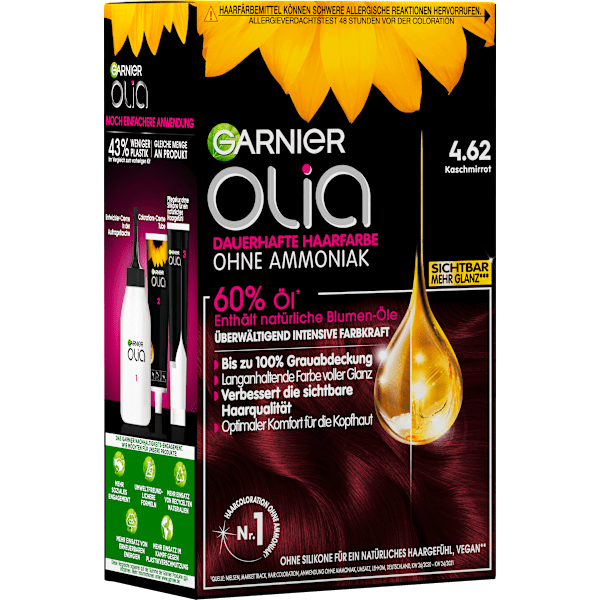 Haarfarbe 4.62 Kaschmirrot GARNIER olia