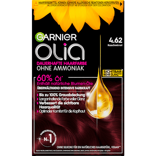 Haarfarbe 4.62 Kaschmirrot GARNIER olia