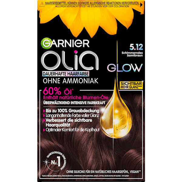 Haarfarbe 5.12 Schimmerndes Samtbraun GARNIER olia
