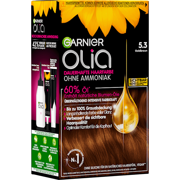 Haarfarbe 5.3 Goldbraun GARNIER olia