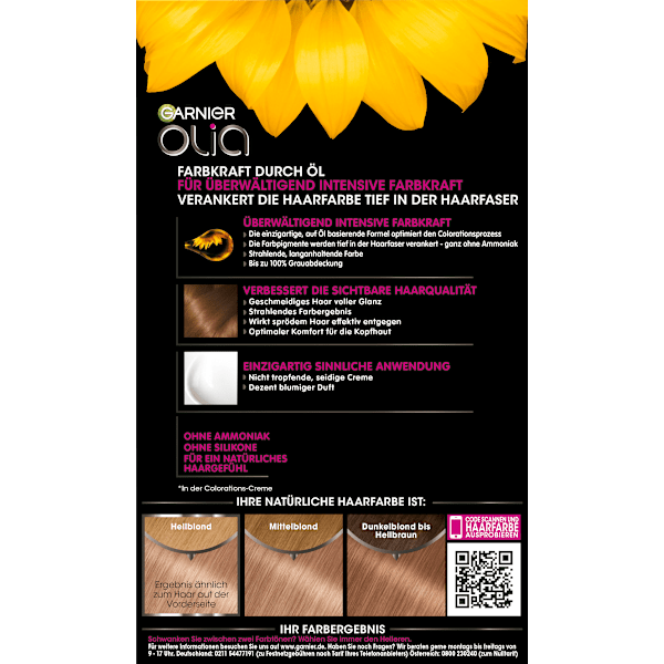 Haarfarbe 8.12 Schimmerndes Blond GARNIER olia
