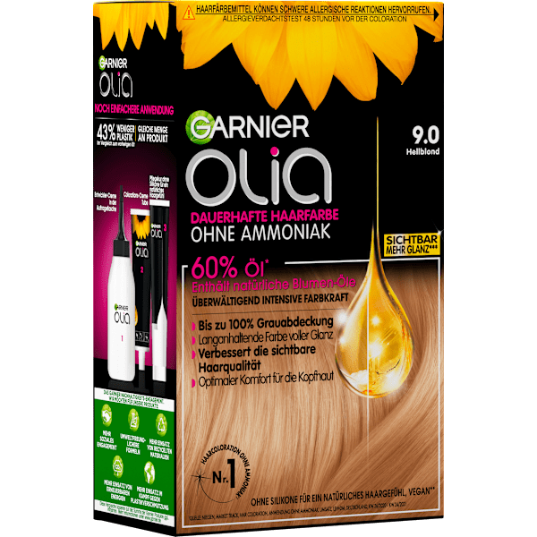 Haarfarbe 9.0 Hellblond GARNIER olia