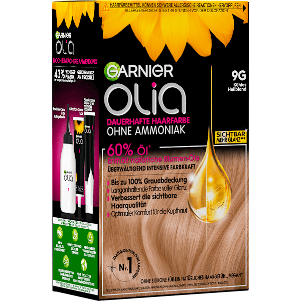 Haarfarbe 9G Kühles Hellblond GARNIER olia