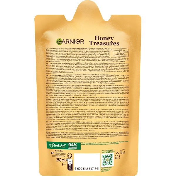 Shampoo Honig Nachfüllpack GARNIER