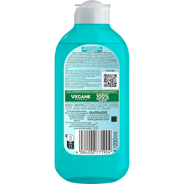 Anti Pickel Gesichtswasser Hautklar Garnier Skin Active