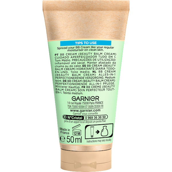 BB Creme All-in-1 Pflege Matt mittel LSF 25 Garnier Skin Active