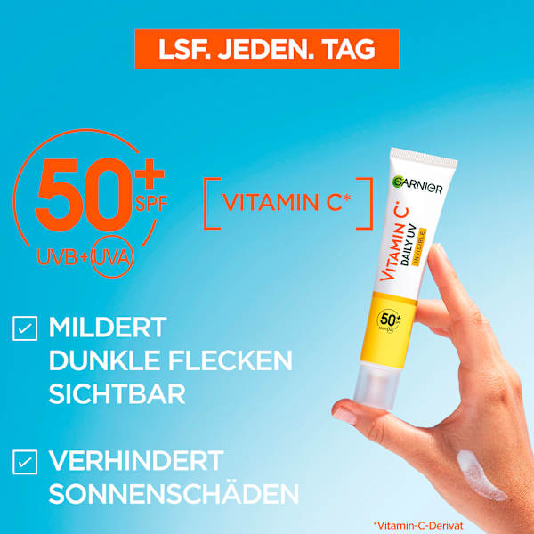 Gesichtsfluid Vitamin C Invisible LSF 50+ Garnier Skin Active