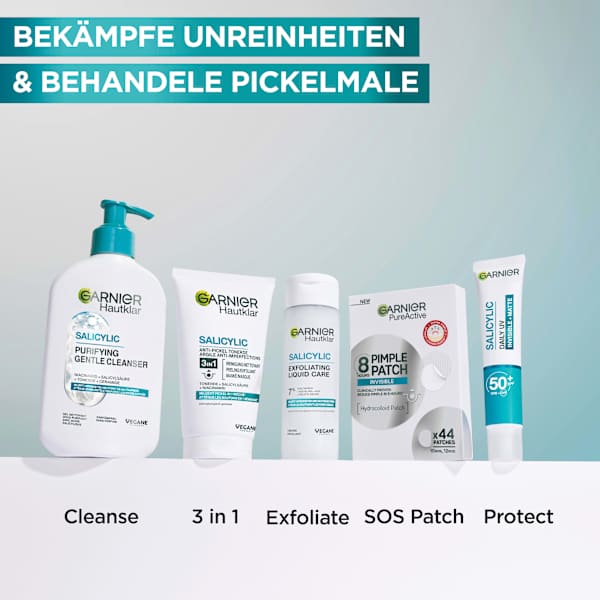 Reinigungscreme Salicylic Anti Pickel 3in1 Tonerde Garnier Skin Active