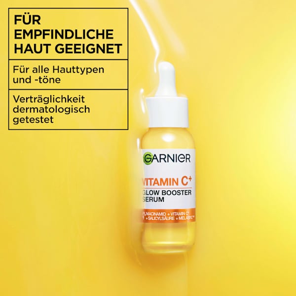 Serum Glow Booster, Vitamin C Anti-Dunkle-Flecken Garnier Skin Active