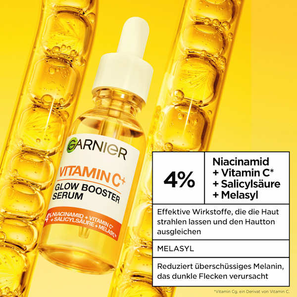 Serum Glow Booster, Vitamin C Anti-Dunkle-Flecken Garnier Skin Active