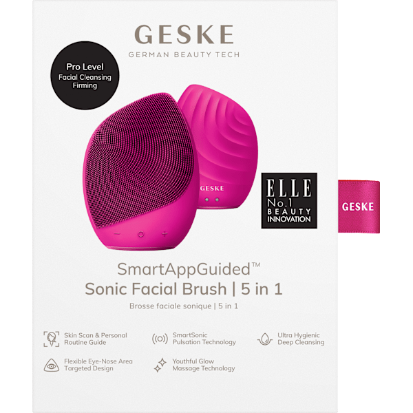 Sonic Facial Brush 5 in 1 Magenta GESKE