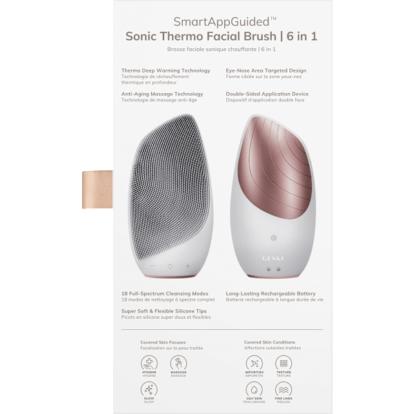 Sonic Thermo Facial Brush 6 in 1 Starlight GESKE