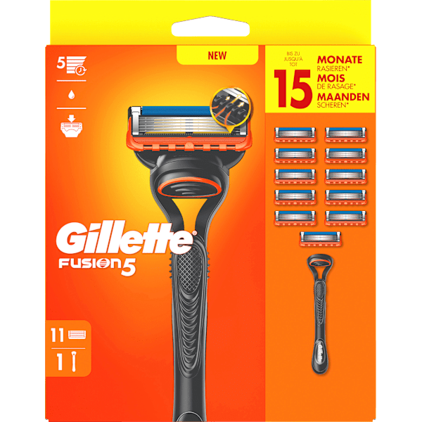 Rasierer, Fusion5 Vorteilspack Gillette
