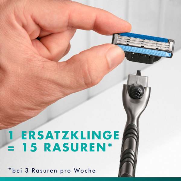 Rasierer, Mach3 mit 6 Rasierklingen Gillette