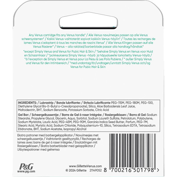 Rasierklingen, Pro Comfortglide Sensitive Gillette Venus