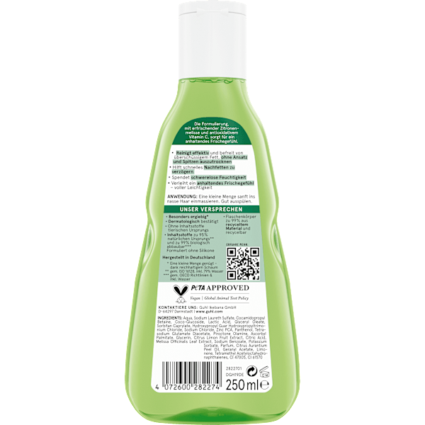 Shampoo Frische & Leichtigkeit Anti Fett GUHL