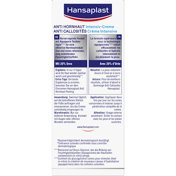 Fußcreme Anti Hornhaut Intensiv Urea Hansaplast