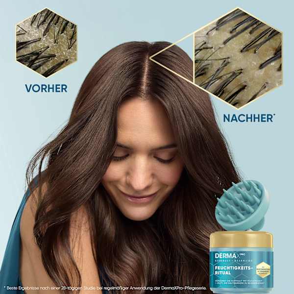 Kopfhautmaske DermaXPro Feuchtigkeits-Ritual inkl. Kopfhautmassager head&shoulders