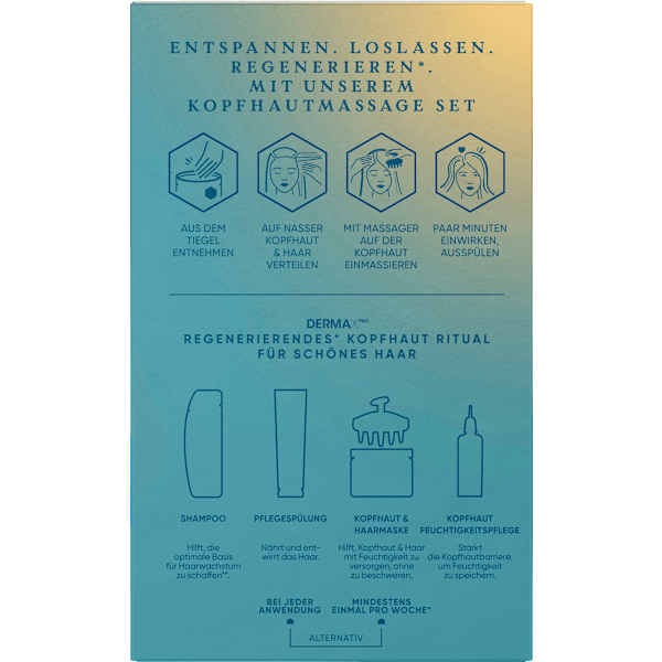 Kopfhautmaske DermaXPro Feuchtigkeits-Ritual inkl. Kopfhautmassager head&shoulders